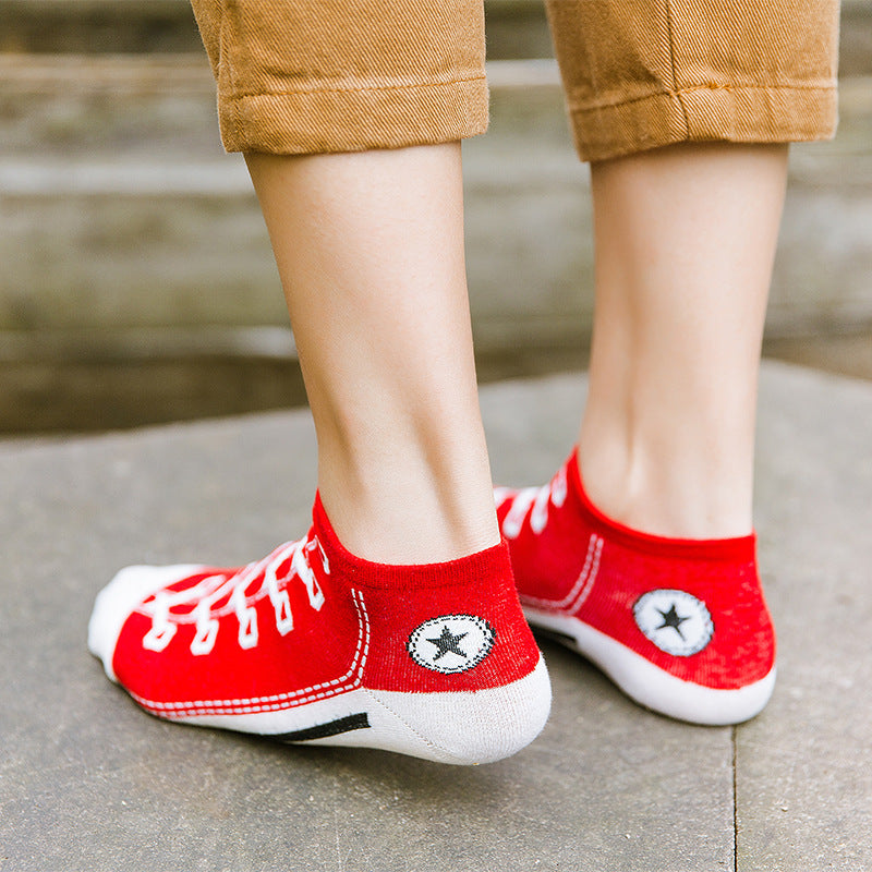 Low Cut Cotton Boat Socks - view 1