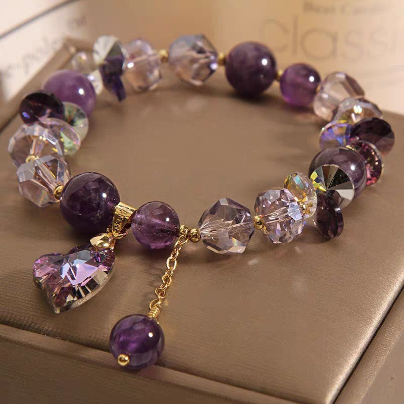Alternate view: Women's amethyst bracelet