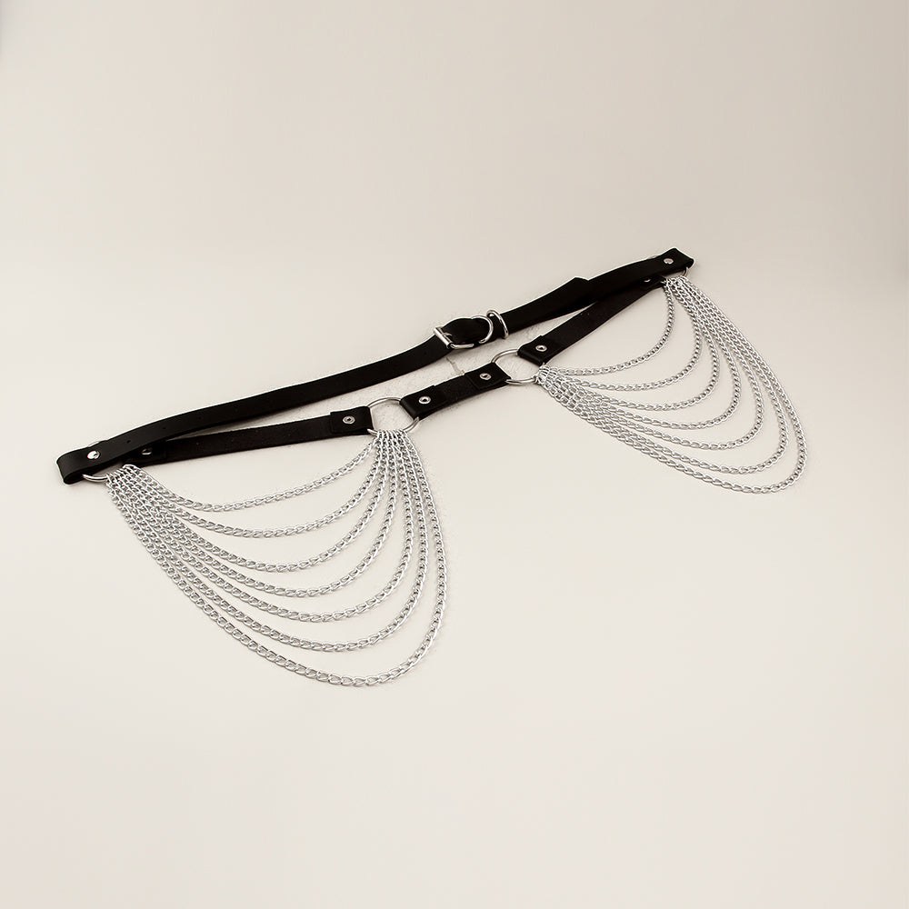 Alternate view: Unisex punk waist chain belt