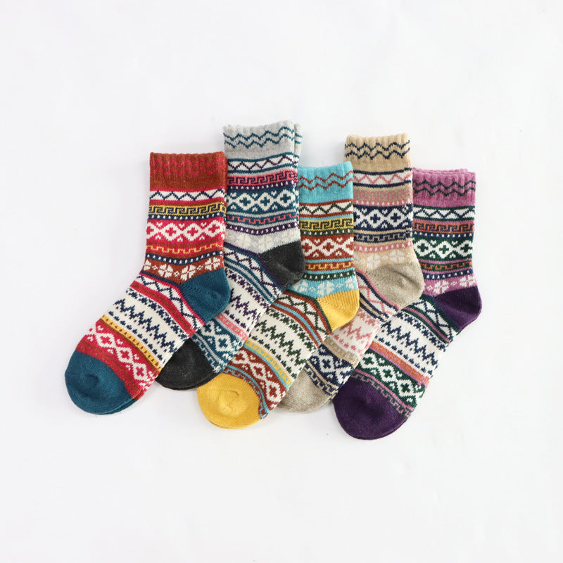 Unisex thick wool socks -pair pack