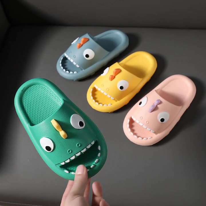 Boys shark slippers