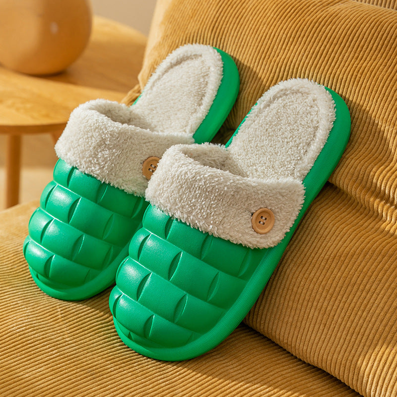 Women's green EVA slippers