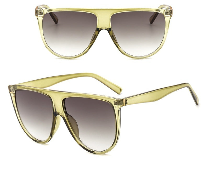 Women's green gradient sunglasses