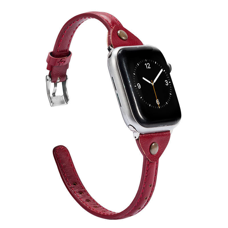 Unisex tneg belt red high end leather watch