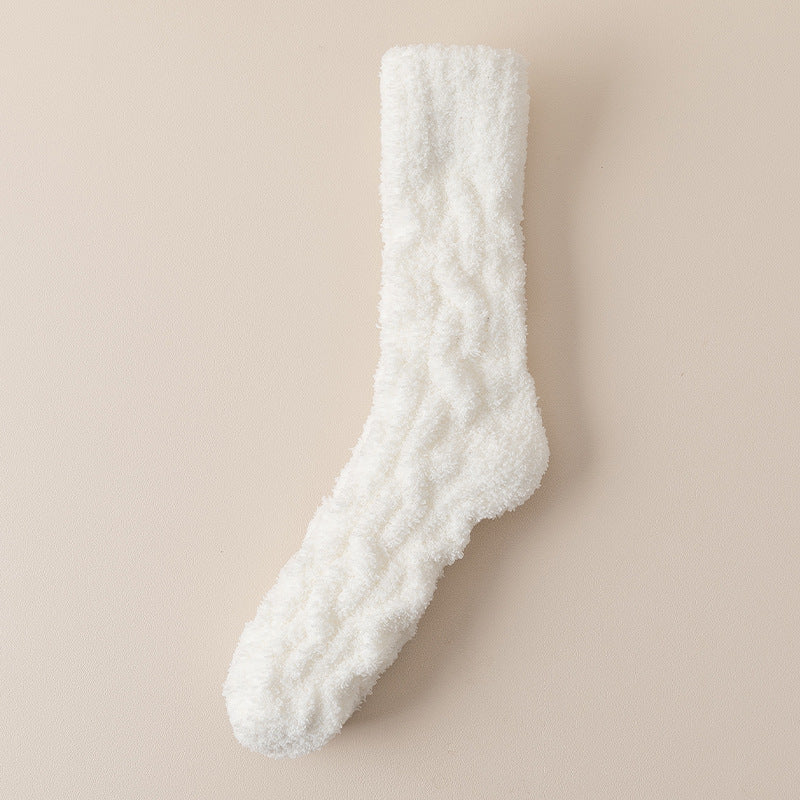Thick Fuzzy Coral Fleece Socks - view 4