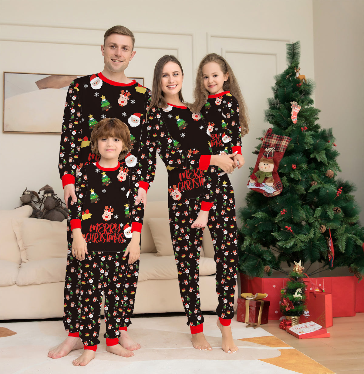 Unisex family pajamas