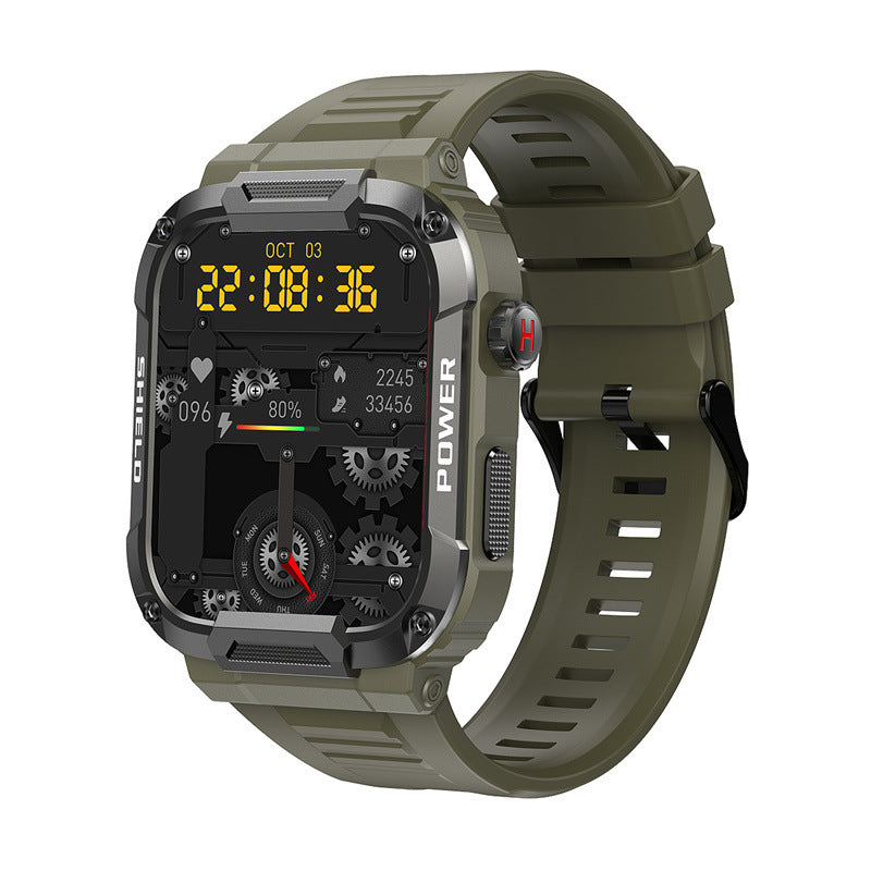 Women's military green HD large smart watch