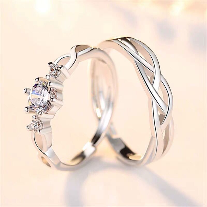 Alternate view: Unisex diamond rings