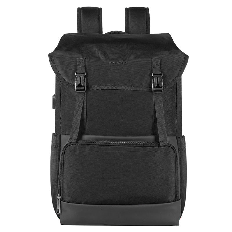Unisex black backpack