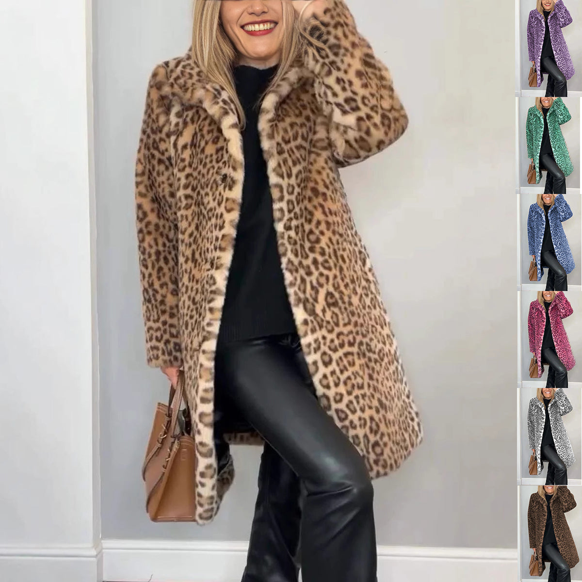Leopard print coat women - view 1