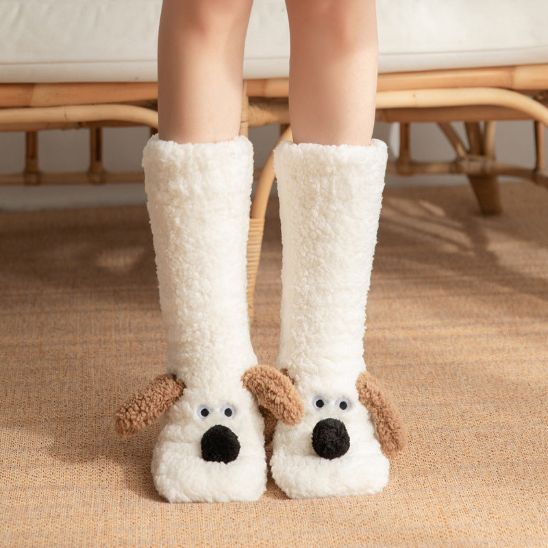 Cute Dog Plush Non-Slip Socks - view 10
