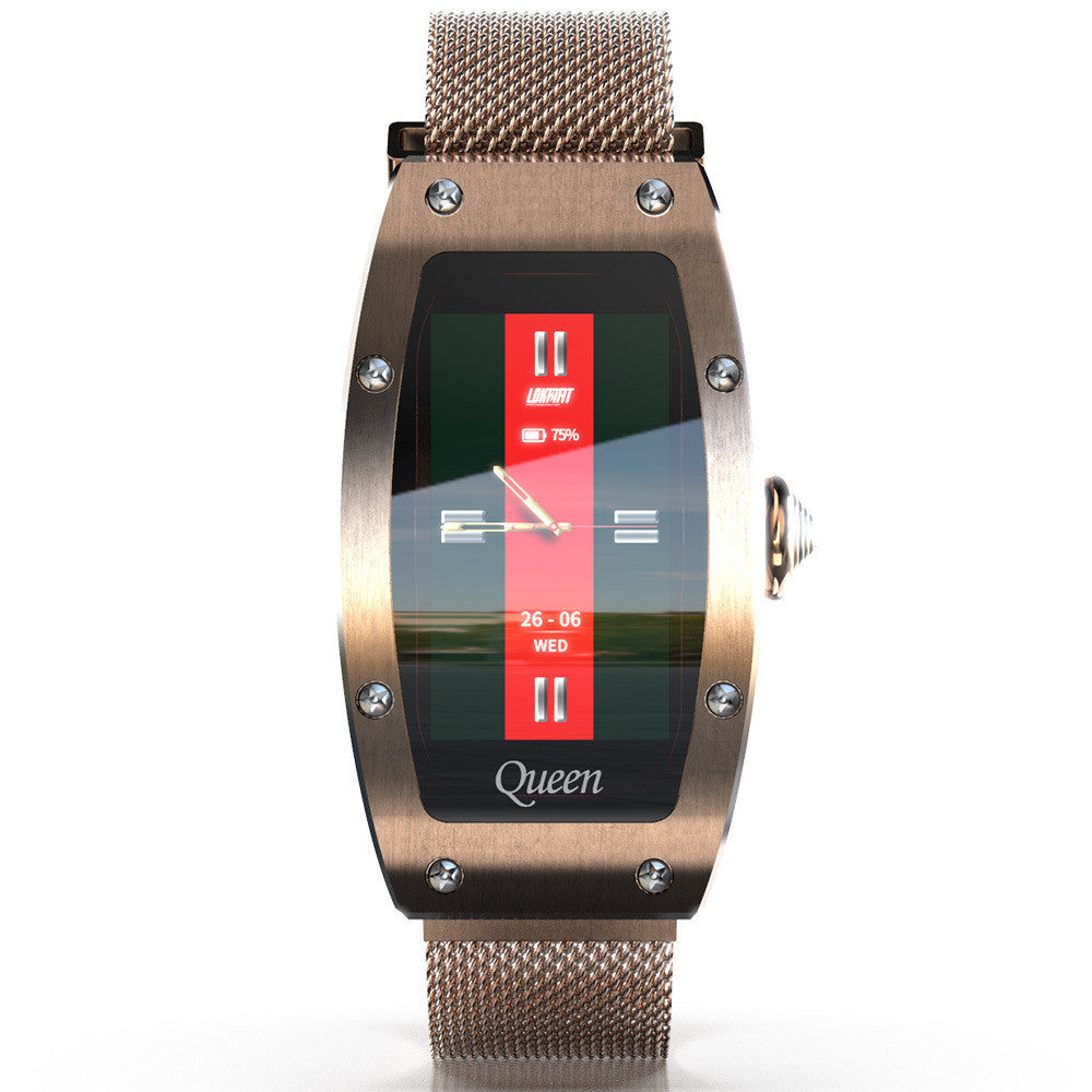Women's champagne gold smart watch