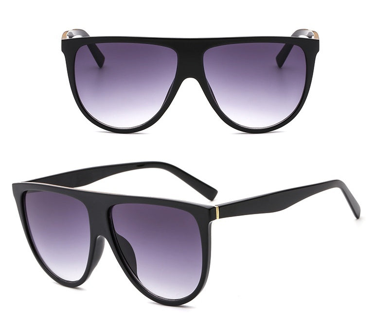 Women's black gradient sunglasses