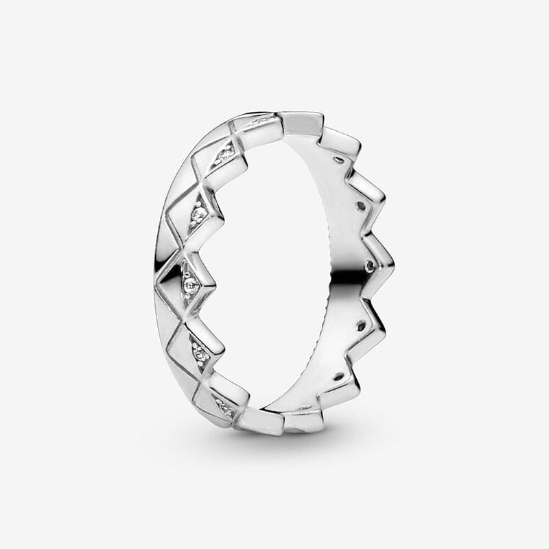 Alternate view: Unisex lock pendant silver ring
