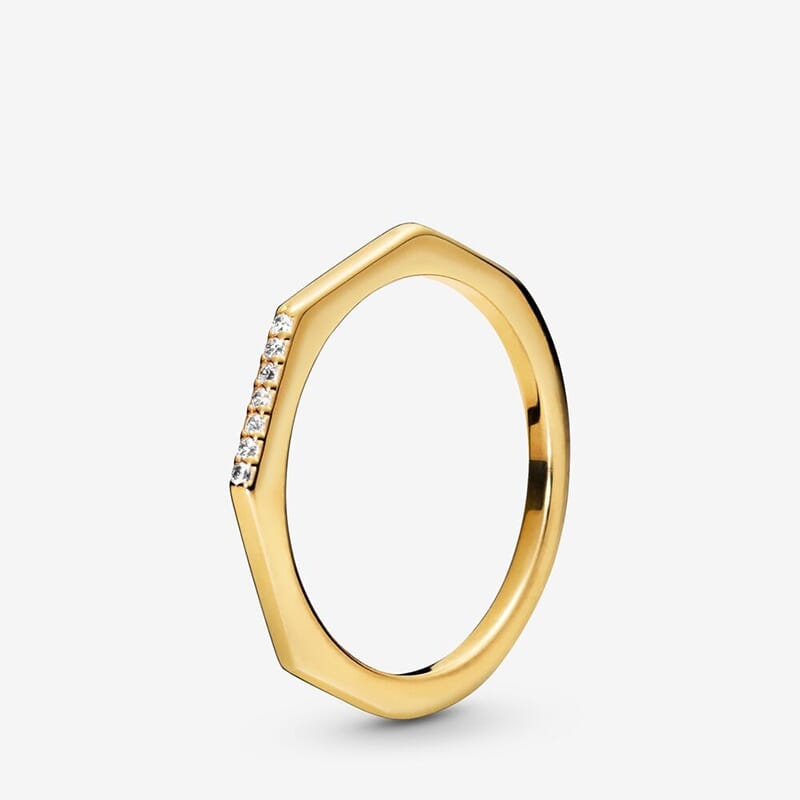 Alternate view: Unisex lock pendant silver ring