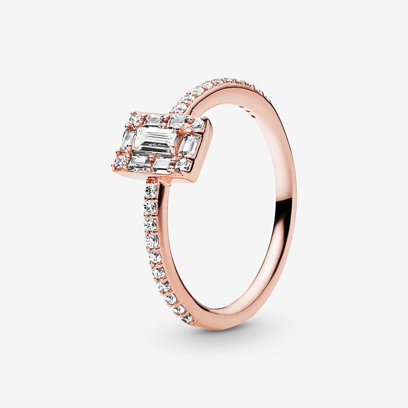 Alternate view: Unisex lock pendant silver ring