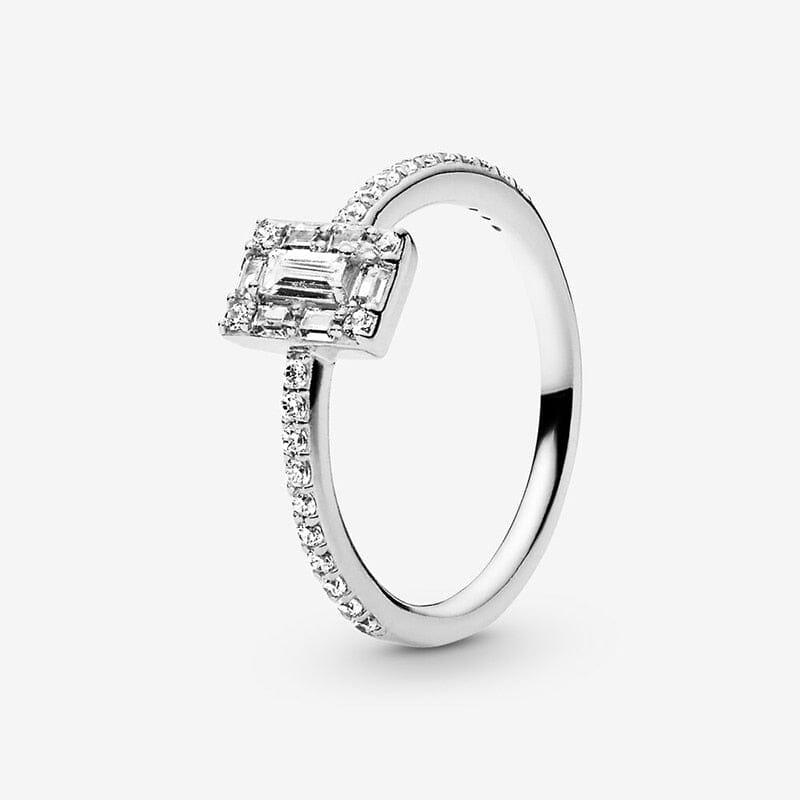 Alternate view: Unisex lock pendant silver ring
