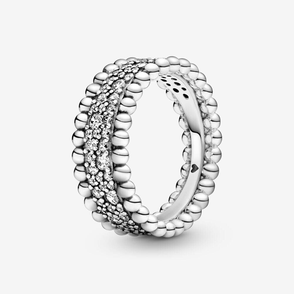 Alternate view: Unisex lock pendant silver ring
