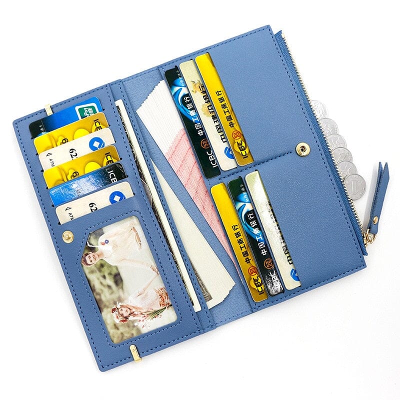 Alternate view: Women's long leather wallet
