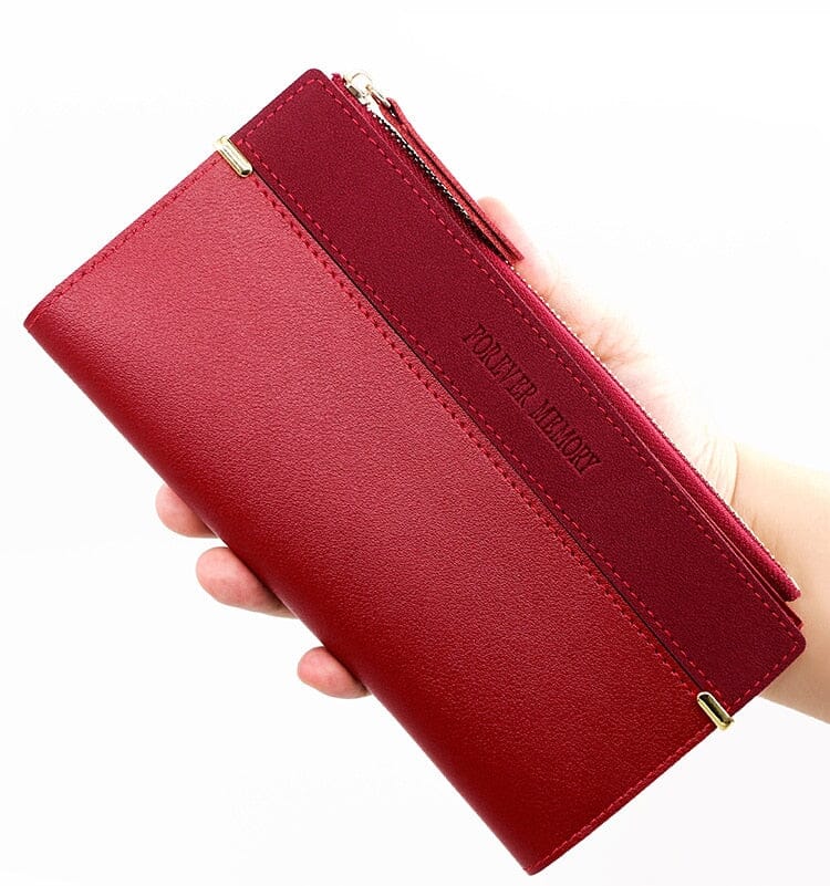 Alternate view: Women's long leather wallet