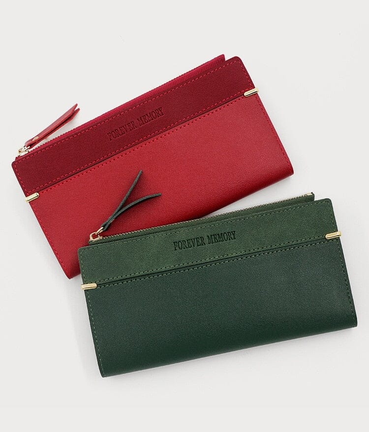 Alternate view: Women's long leather wallet