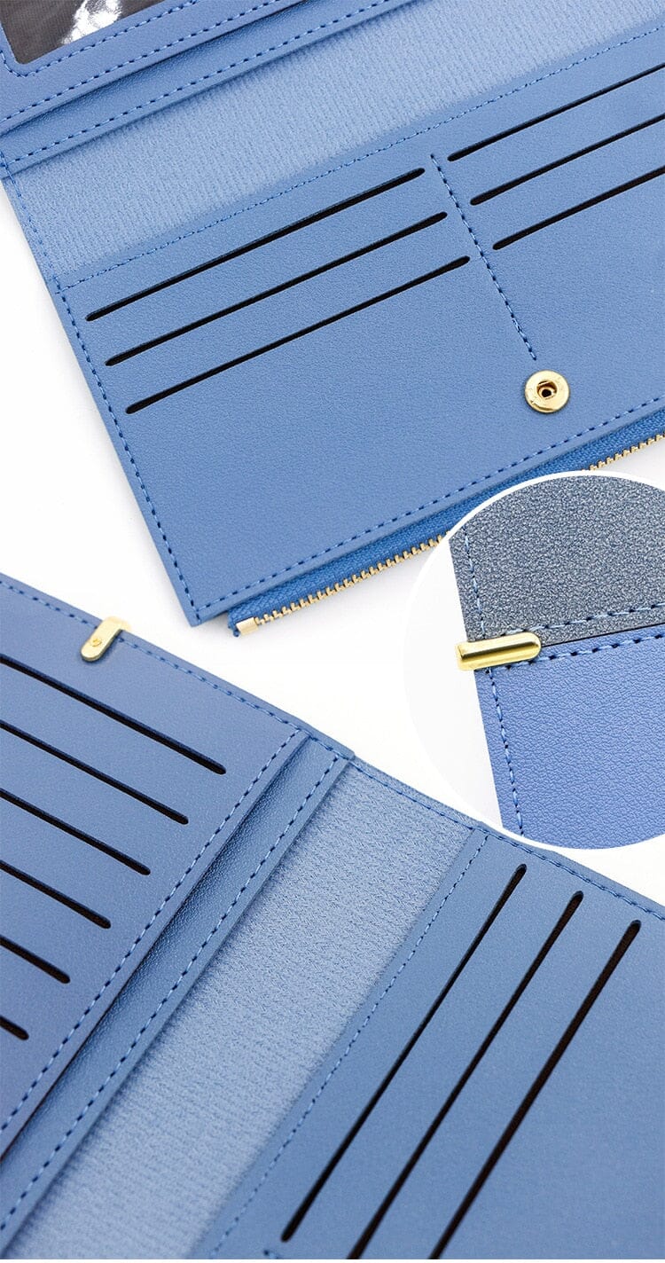 Alternate view: Women's long leather wallet