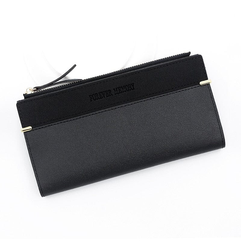 Women's long leather wallet