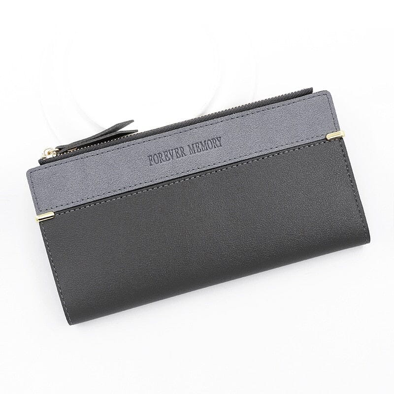Women's long leather wallet