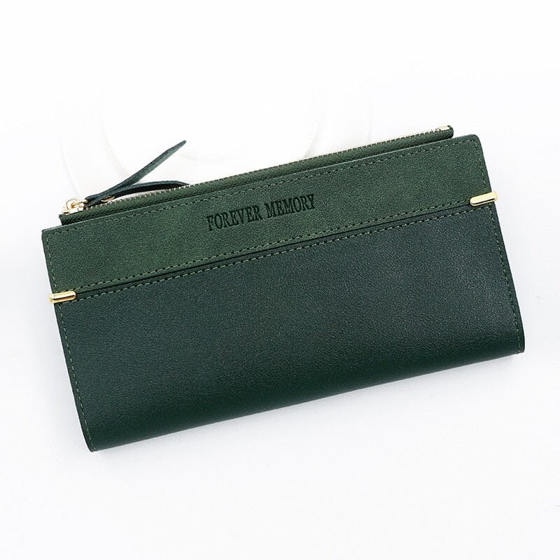 Women's long leather wallet