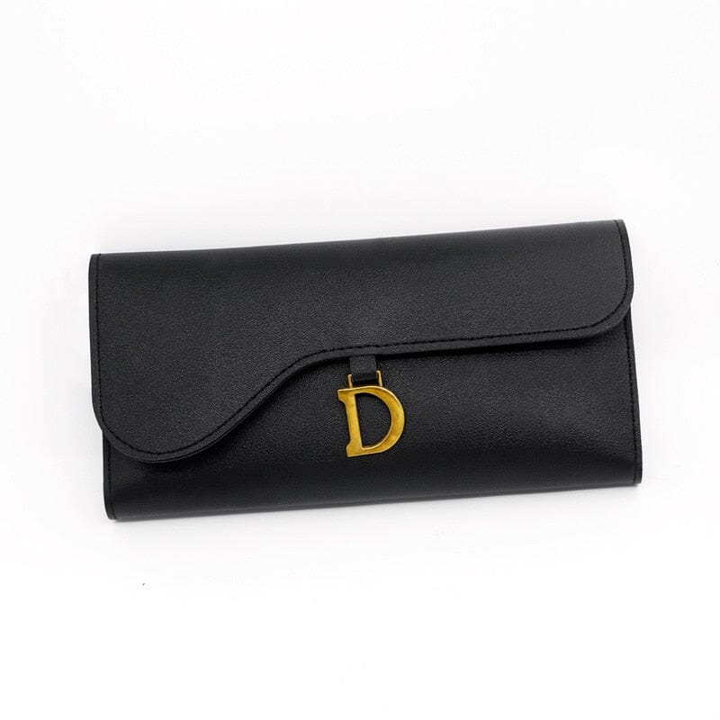 Women's long leather wallet