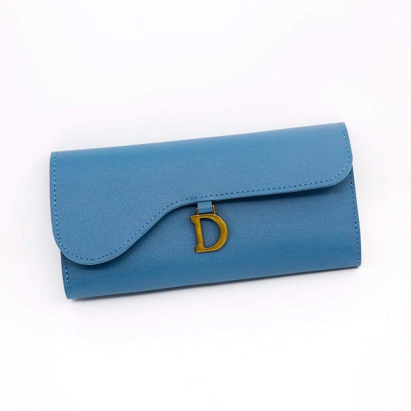 Women's long leather wallet