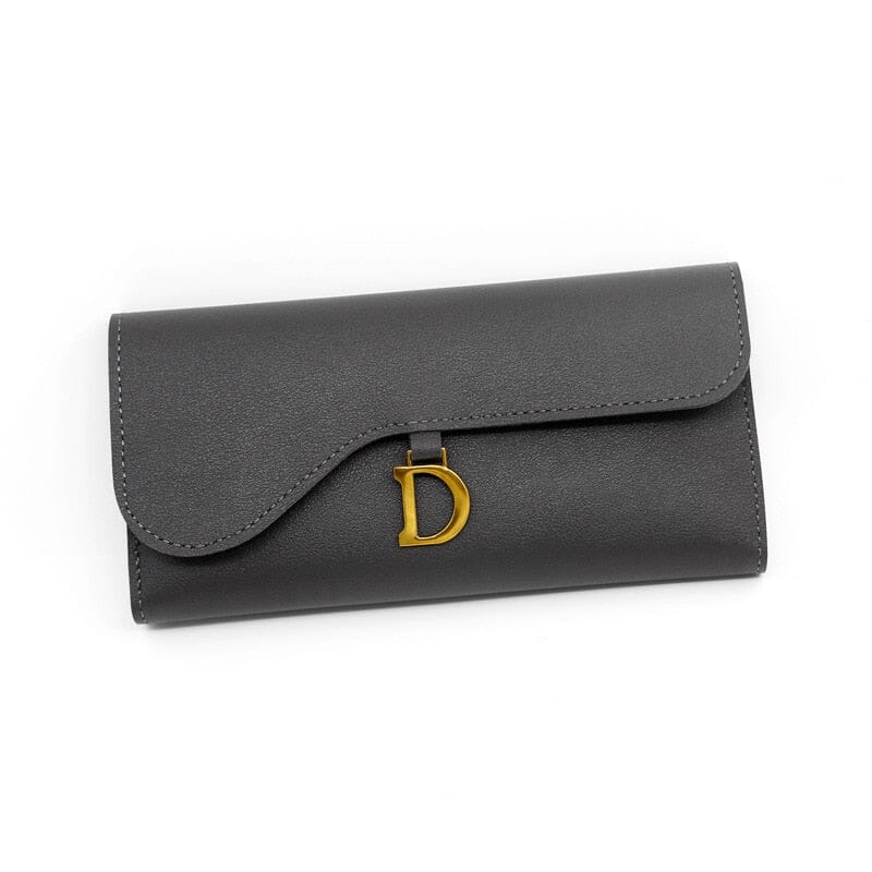 Women's long leather wallet
