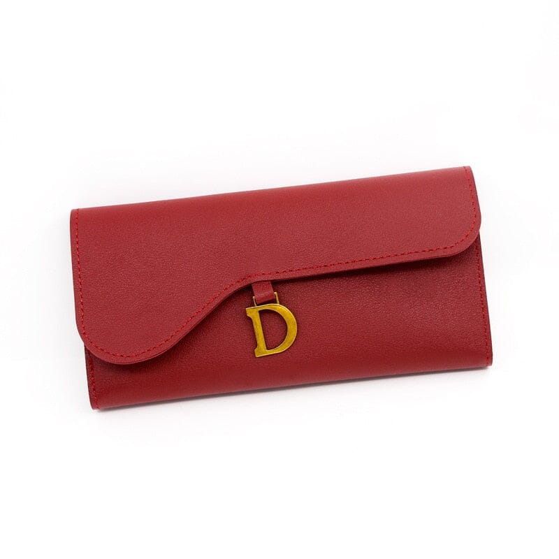 Women's long leather wallet