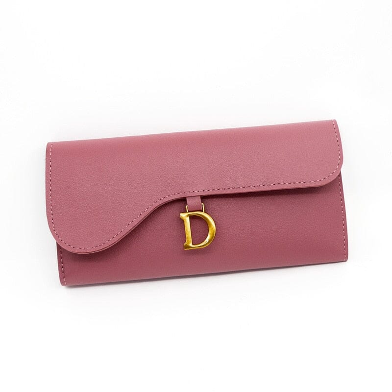 Women's long leather wallet