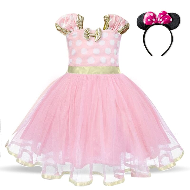 Girls pink mouse dresses
