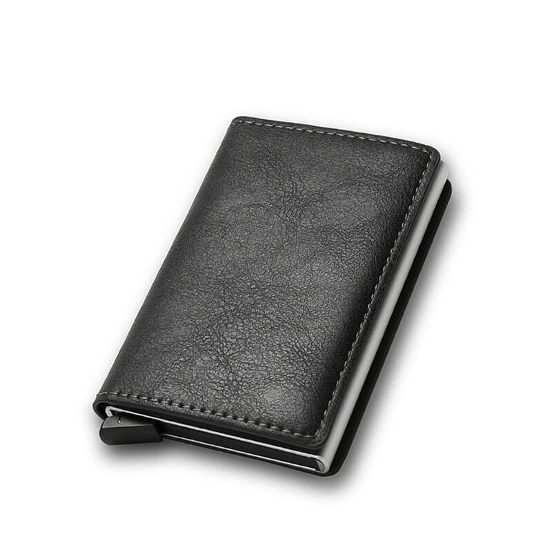 Unisex grey (customized) thin smart wallets
