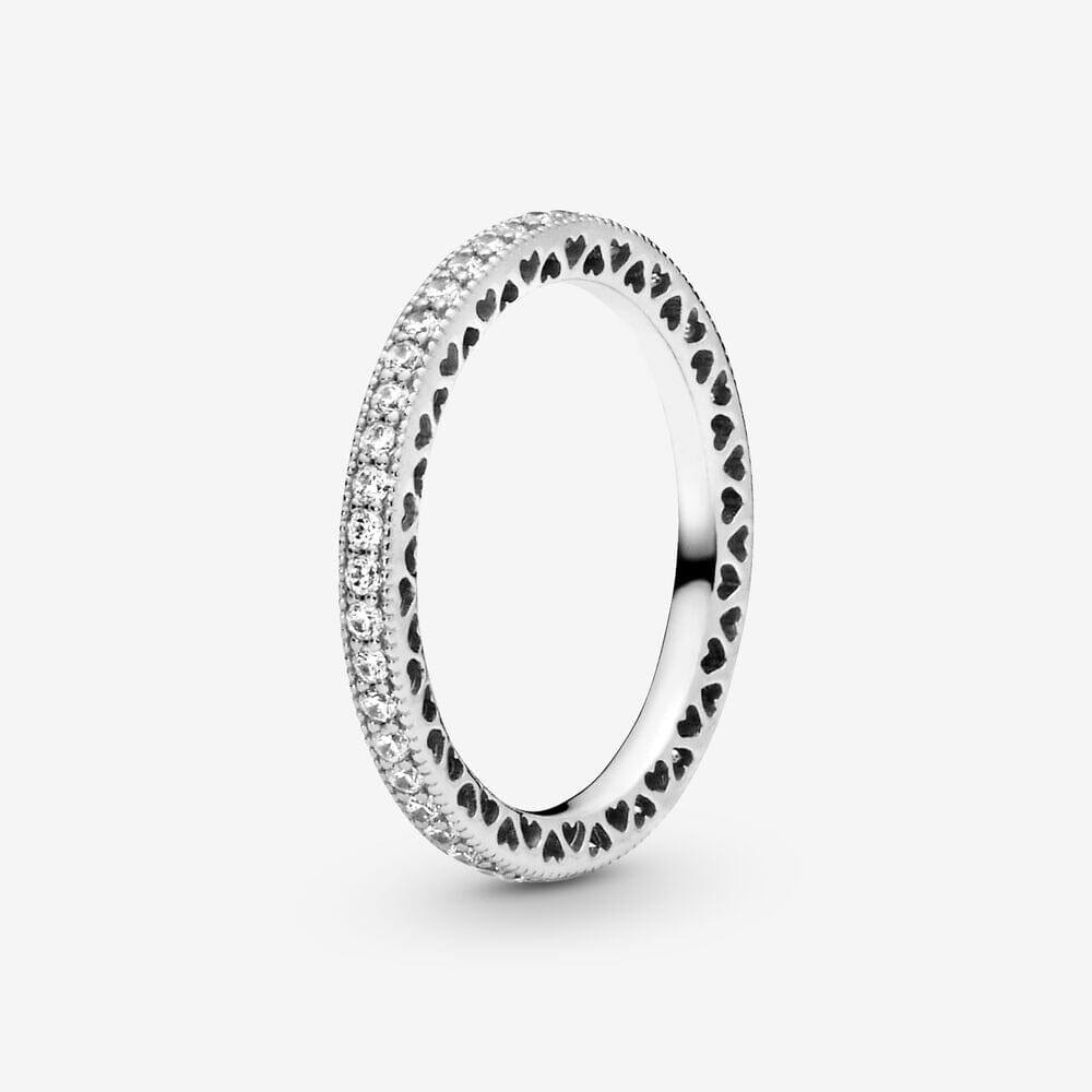 Alternate view: Unisex zircon couple rings set