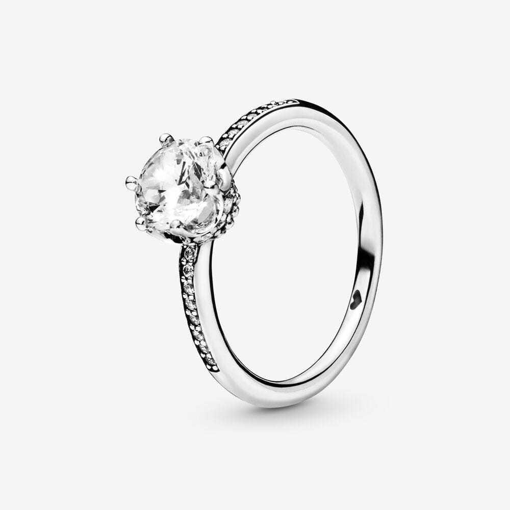 Alternate view: Unisex zircon couple rings set