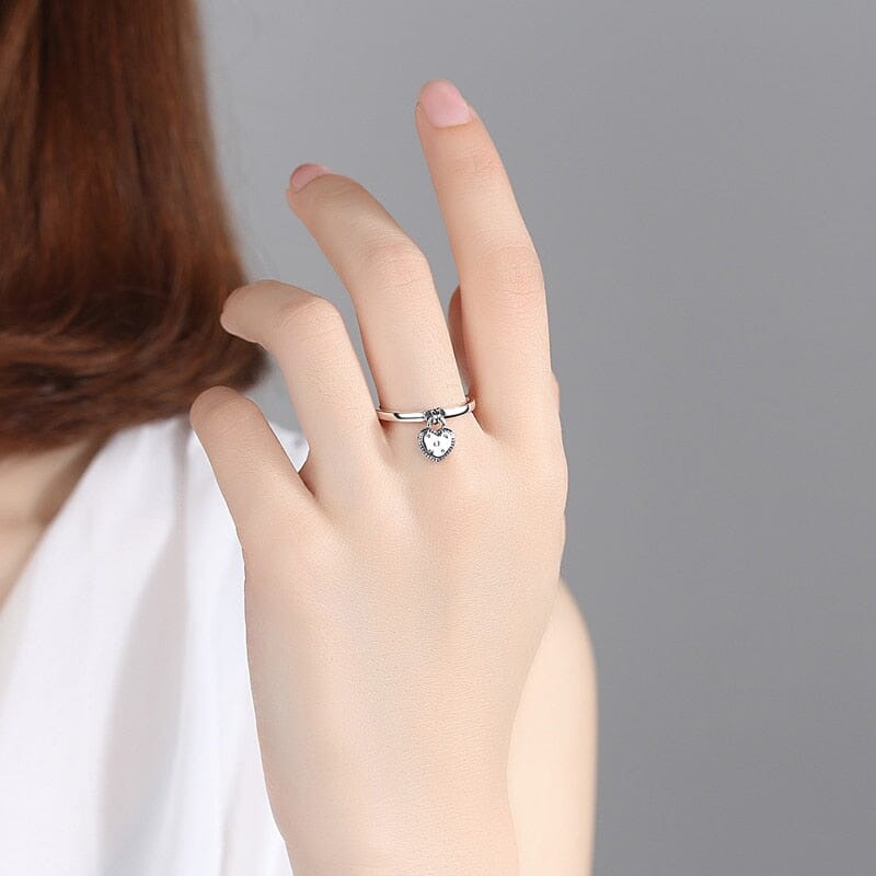 Alternate view: Unisex zircon couple rings set