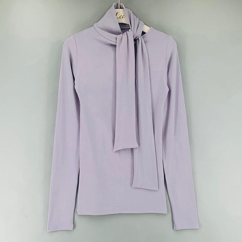 Women's purple everyday basic tees