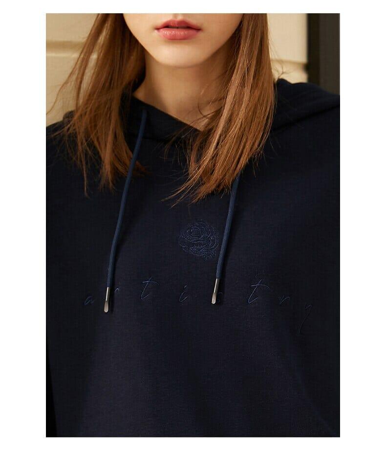 Alternate view: Women's embroidered hoodie