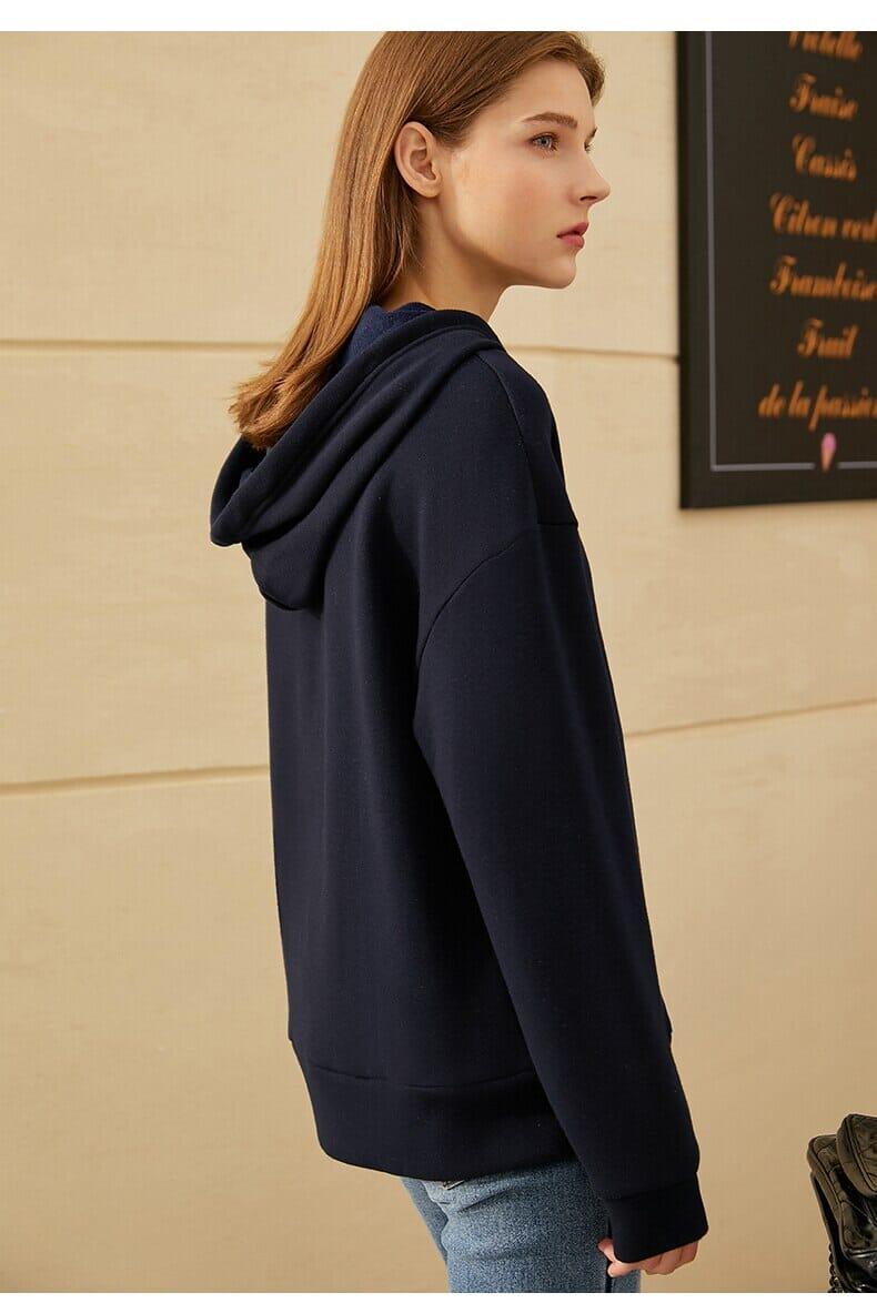 Alternate view: Women's embroidered hoodie
