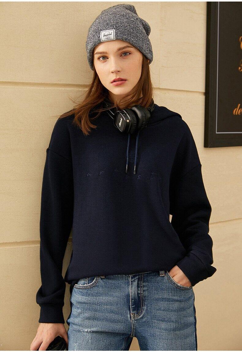 Alternate view: Women's embroidered hoodie