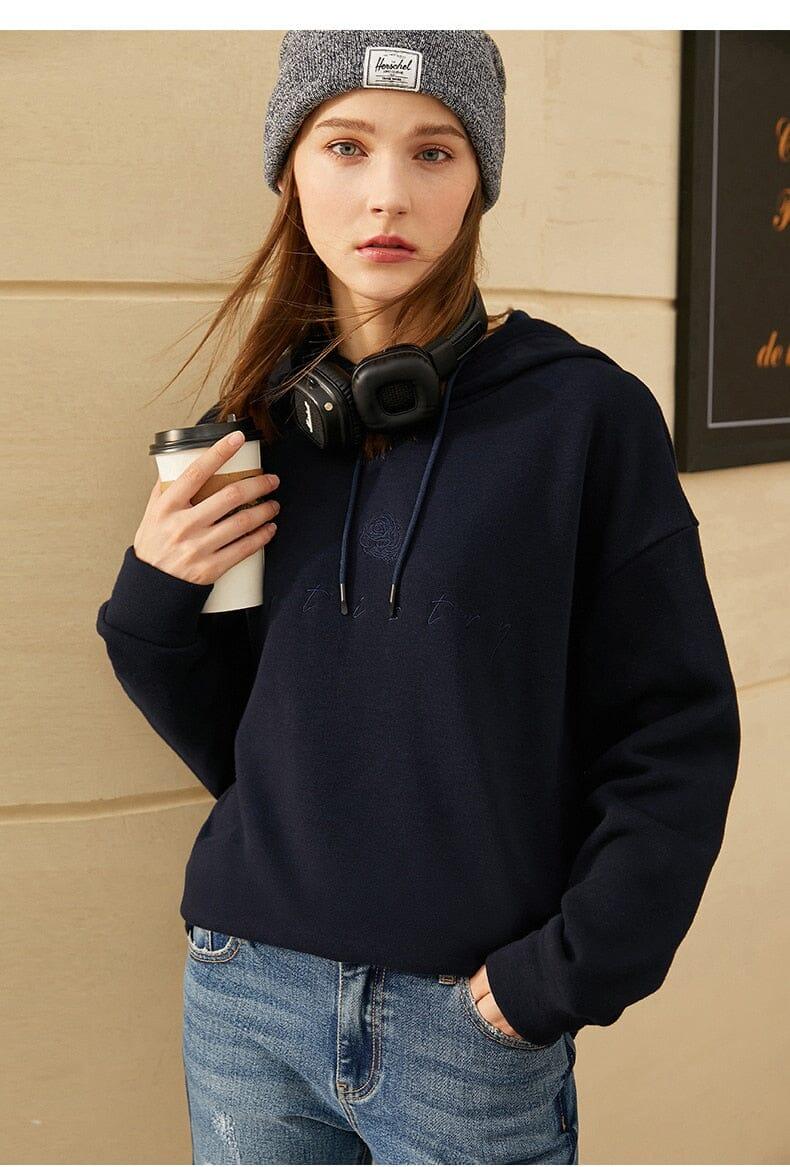 Alternate view: Women's embroidered hoodie