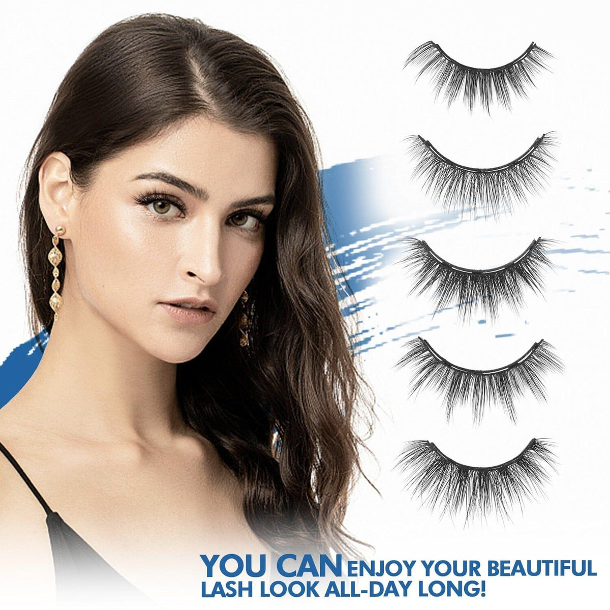 Alternate view: Unisex magnetic eyelashes set