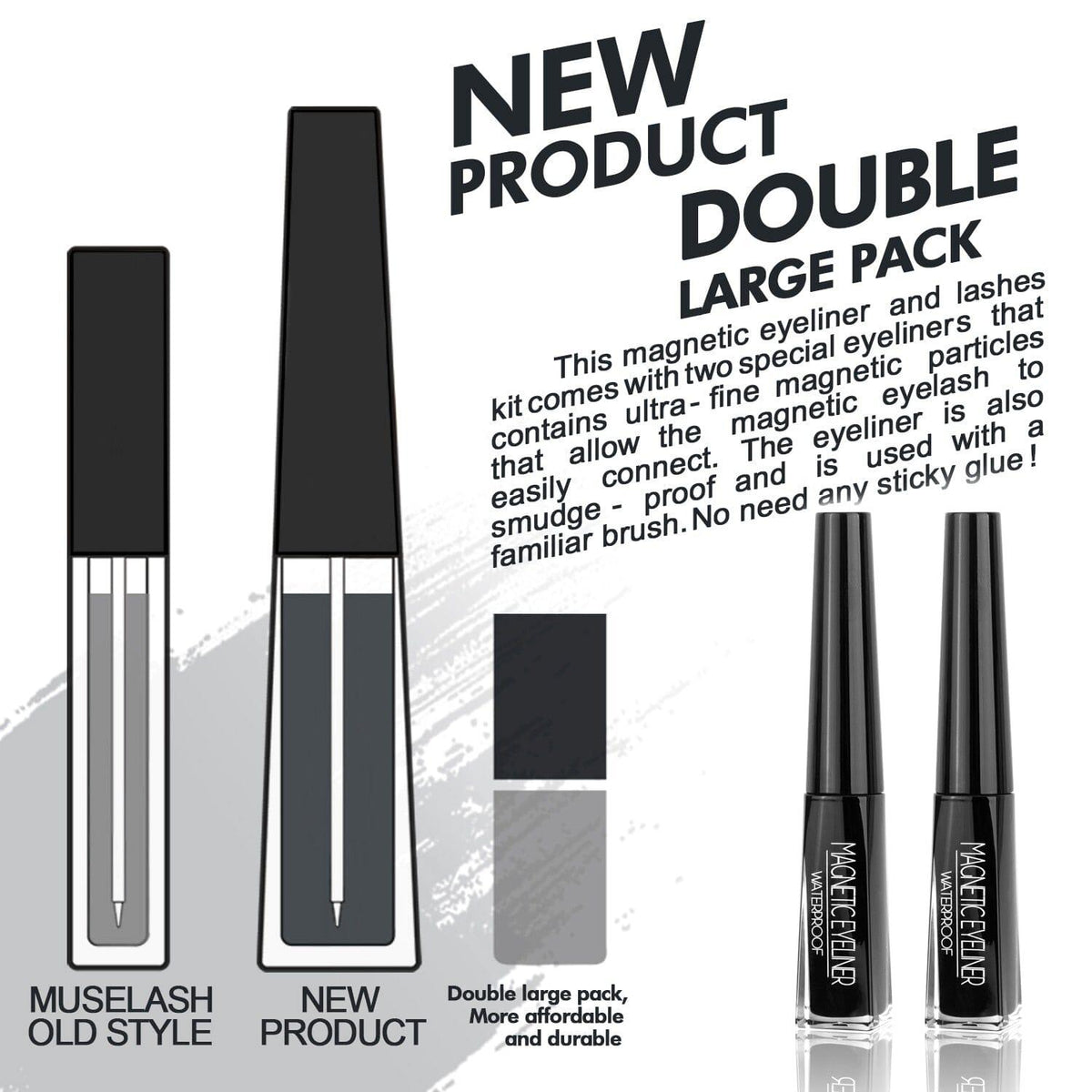 Alternate view: Unisex magnetic eyelashes set
