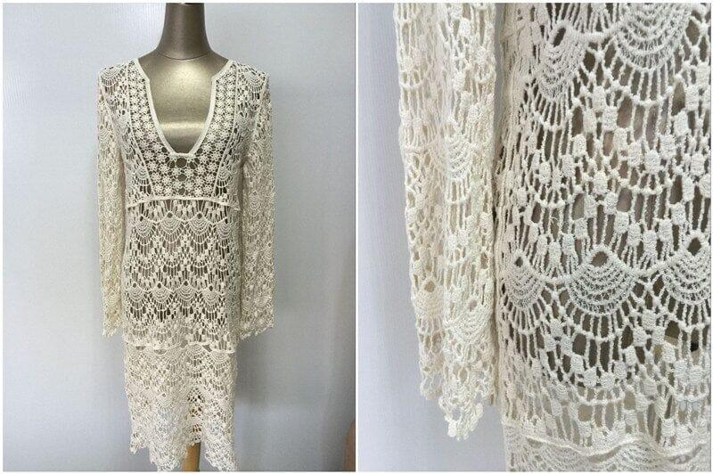 Alternate view: Women's crochet beach cover up